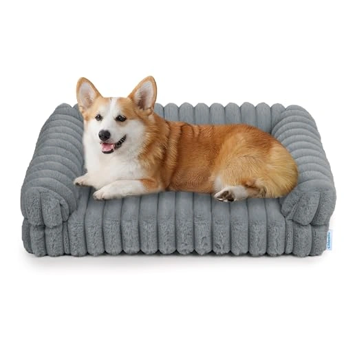 Chicute Thick Orthopedic Dog Bed for Large Dogs - Waterproof Supportive Foam Dog Sofa with
