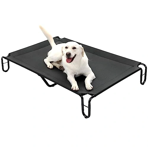 Elevated Outdoor Dog Bed - Dog Cots beds for Large Dogs XL - Waterproof Raised Dog Bed