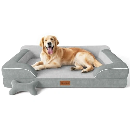 Extra Large Dog Bed - Orthopedic Dog Bed with Cooling Gel Memory Foam, Waterproof XL Pet