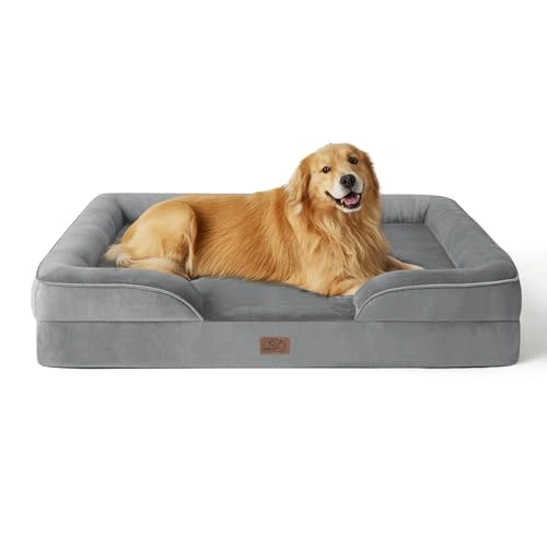 Orthopedic Dog Bed for Extra Large Dogs - XL Plus Waterproof Dog Sofa Beds - Supportive