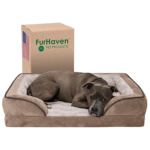 Orthopedic Dog Bed for LargeMedium Dogs w Removable Bolsters Washable Cover - For Dogs Up