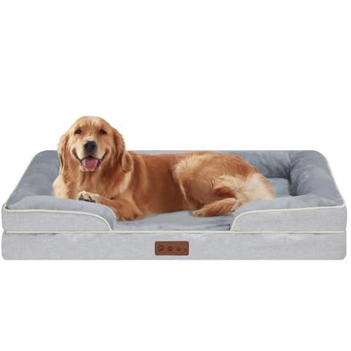 Orthopedic Dog Bed XLarge Sized Dogs- Waterproof Memory Foam XL Pet Couch Bed with