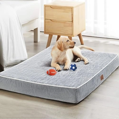 Orthopedic Dog Beds for Large Dogs - Extra Large Waterproof Dog Bed with Removable