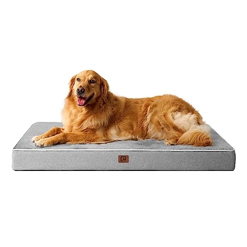 Orthopedic Memory Foam Dog Beds for Jumbo Dogs with Removable Waterproof Liner -