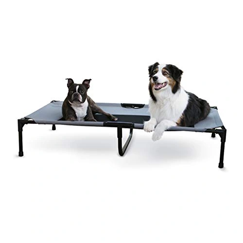 Outdoor Elevated Dog Cot - , Breathable Cooling Elevated Cot Hammock Pet Bed for XL Dogs