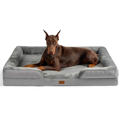 XXL Orthopedic Dog Bed - Washable Great Dane Dog Sofa Beds for Giant Dogs - Supportive